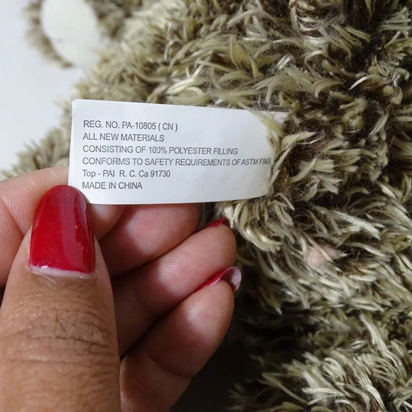 FAO Schwarz Plush Teddy Bear Brown Stuffed Animal Golden Ribbon 18 inch 2018 - Picture 7 of 7